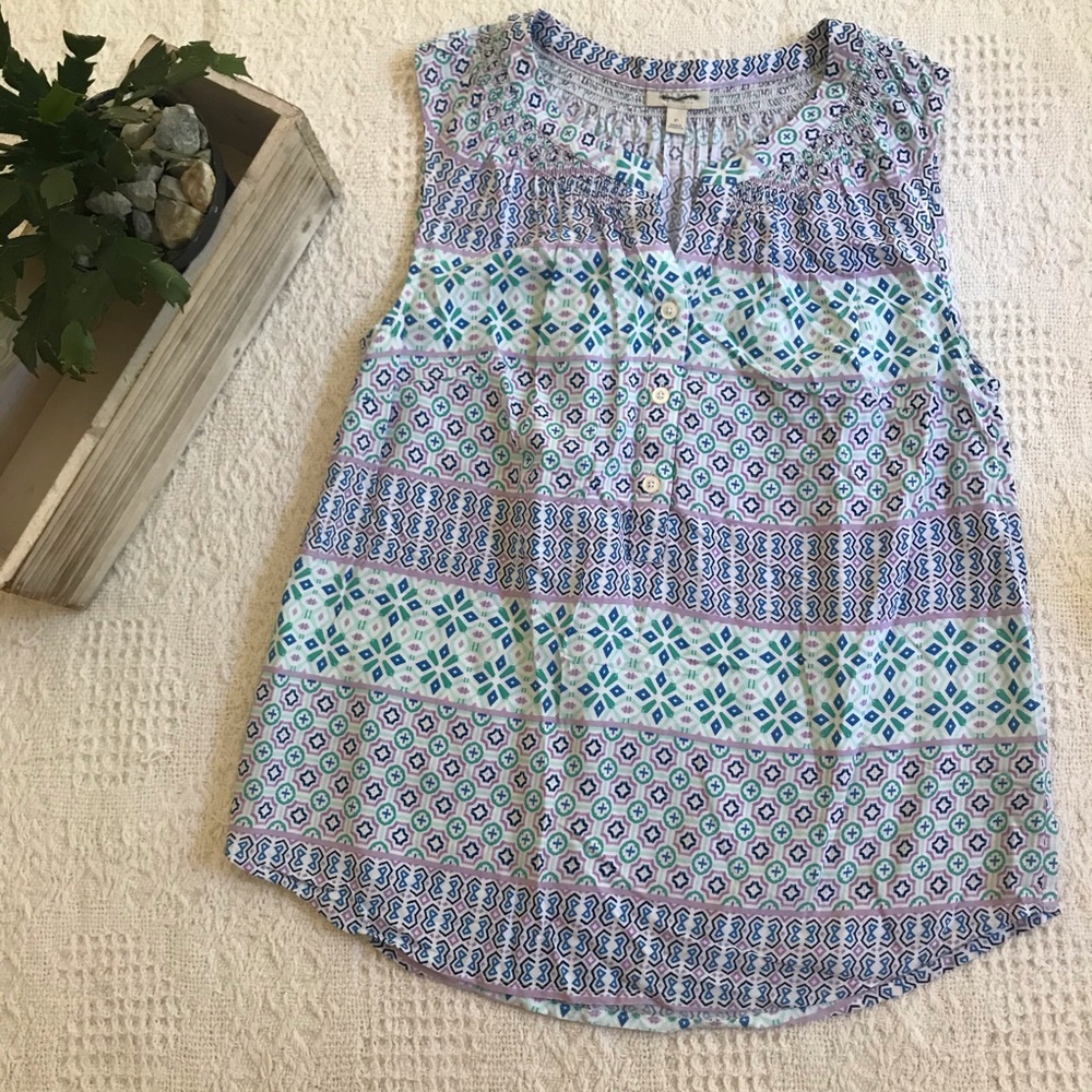 NWOT Talbots multi colored tank